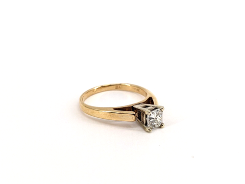 14 Kt Gelbgold 2,50 g einzelner Diamant Ring Größe 5,5, 47 Teile tw ca. - Bild 4 von 14