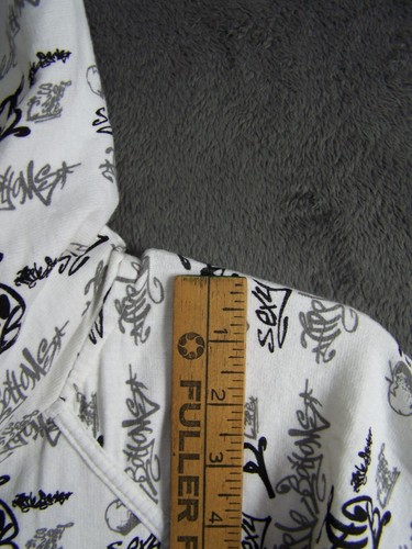 Apple Bottoms Jacket Women 1X Tall White Hoodie Long Sleeve Designer Logo Ladies - Picture 6 of 12