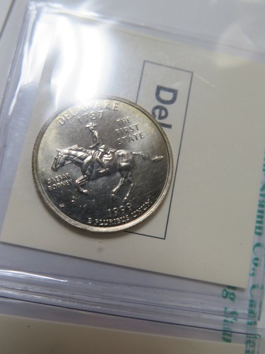 Mystic Stamp Company 1999 PENNSLYVANIA & DELAWARE Commemorative State Quarters - Picture 7 of 12