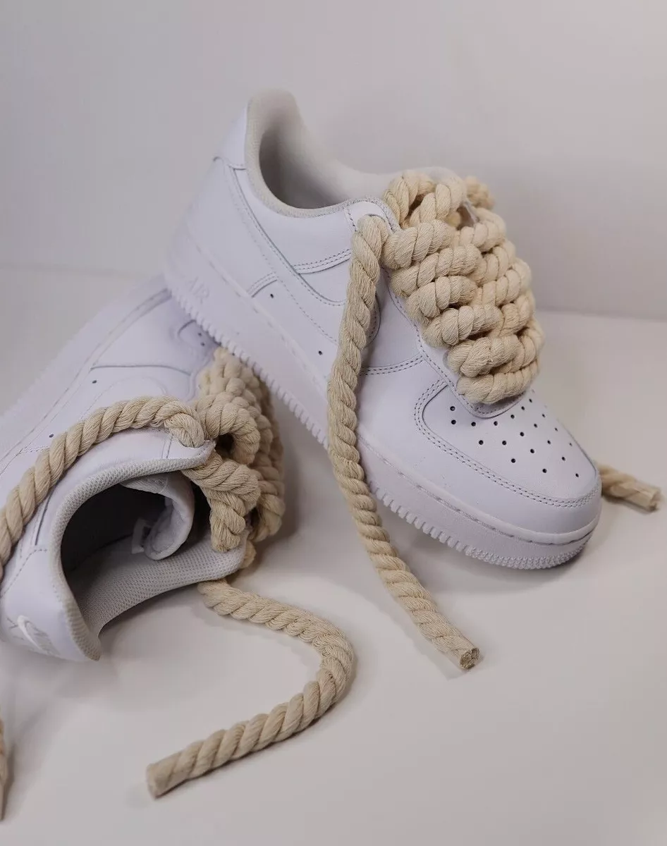 Black rope laces - AF1 White