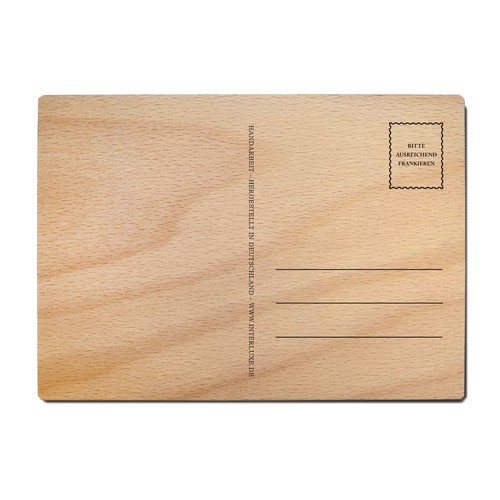 INTERLUXE LUXECARDS Postkarte aus Holz - HERZENSMENSCH - Freundschaft Liebe Gesc - Bild 2 von 4