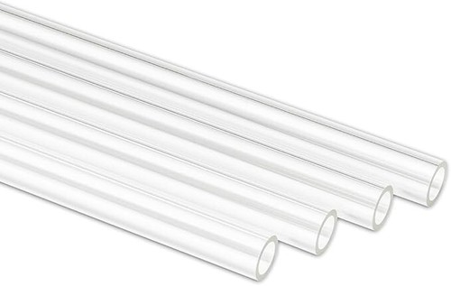 None Chamfer Crystal Link Tube, 16Mm OD, 1000Mm, Clear, 4-Pack acrylic - Afbeelding 2 van 2