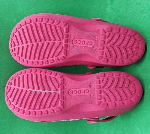 Crocs Classic Clogs Floral Flower Women's Size 7 Pink - Picture 9 of 22
