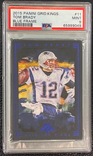 2015 Panini Gridiron Kings Tom Brady #11 Blue Frame Patriots PSA 9 Mint POP 2