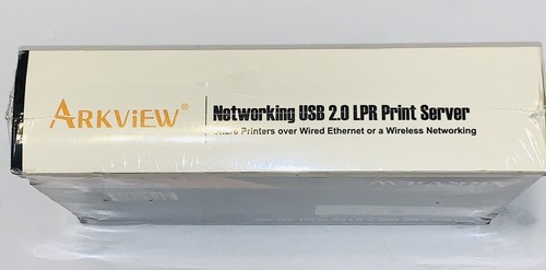 Arkview USB 2.0 10/100 Ethernet USB 2.0 Print Server (1 Port) PC/MAC (Sealed) - Picture 9 of 9