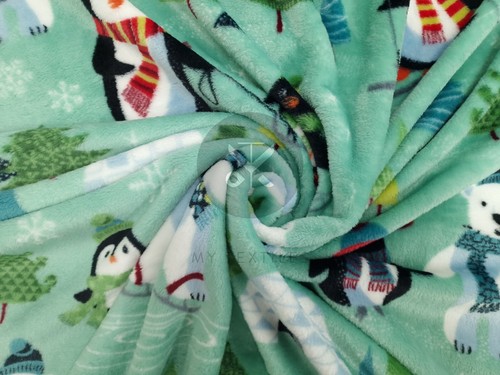 Xmas Printed Fleece & Blankets - Cuddle Fleece Super Soft & Warm - Picture 4 of 13