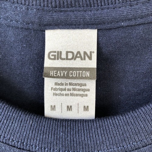 T-shirt Gildan Dallas Texas da uomo M bianco navy cotone pesante manica corta - Foto 7 di 8