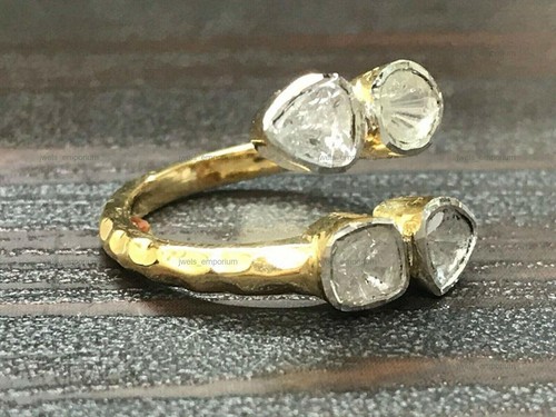 Cocktail Anniversary Ring 925 Sterling Silver Natural Diamond - Picture 3 of 10