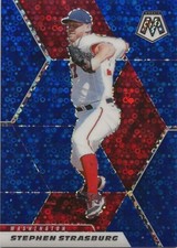 2021 Panini Mosaic Blue Quick Pitch Stephen Strausberg 62/85 #186