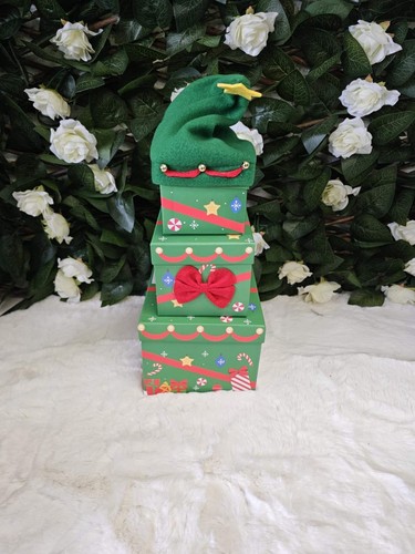 50cm CHRISTMAS 3PC PLUSH STACKING BOXES 10 styles - Picture 6 of 11