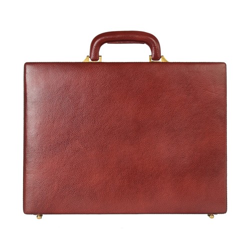 Leather Briefcase for Men, Leather Laptop Briefcase, Attache Case Hard Briefcase - Picture 5 of 25