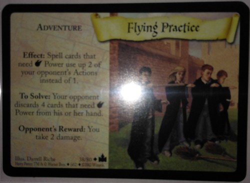 HARRY POTTER ADVENTURES HOGWARTS TCG CCG Flying Practice 038 REG LOT x 2 - Picture 2 of 2