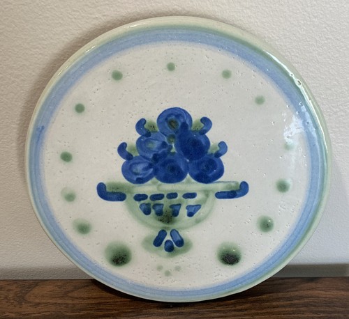 M.A. Hadley Grapes Bouquet  6.25 Inch Trivet Wall Plaque - Picture 1 of 6