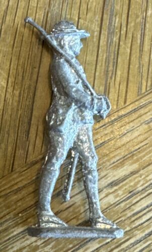 Vintage Bleisoldat mit Schwert seltenes Sammlerstück massives Blei ohne Bemalung 2" - Bild 1 von 5