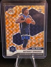 2020-21 Panini Mosaic - NBA Debut Reactive Orange Prizm #261 Anthony Edwards RC