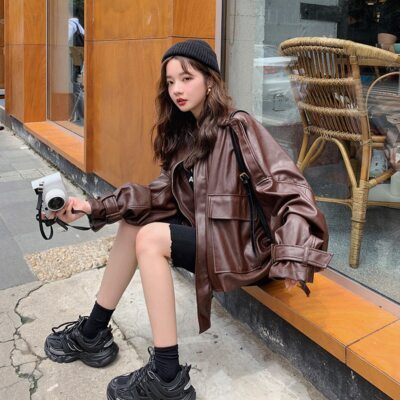 お礼や感謝伝えるプチギフト 31# Lautaroロングフェイクレザーロング