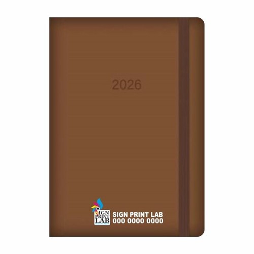 Personalised 2026 Day-a-Page Diary – A4/A5 PU Leather – Embossed Cover Planner - Picture 8 of 20