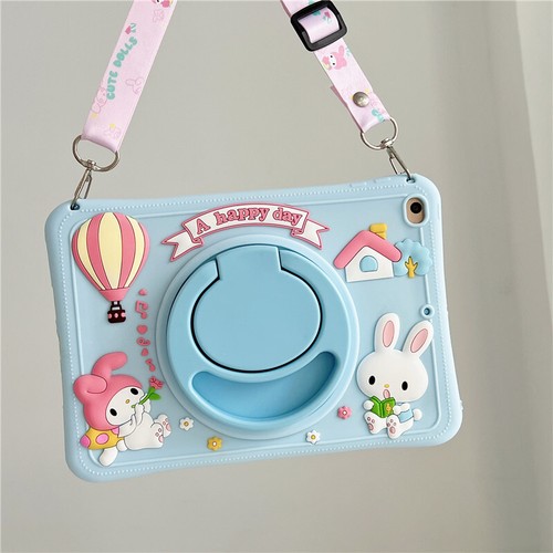 Kids Shockproof Stand Cover Straps For iPad Case 9 8 7 6 5th Gen Mini Air 5 Pro - Picture 9 of 16