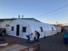 TENT All weather Steel Frame Fabric Quonset 22' X 40' X 10'5"  Insulated 