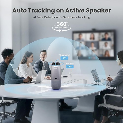 Smart Conference Room Camera with 4K Resolution and Voice Tracking Technology - Picture 6 of 10