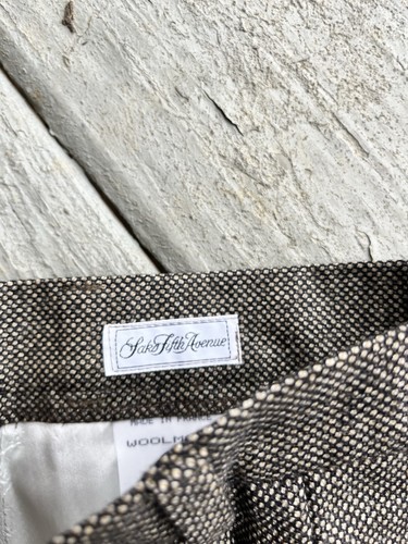 NWT Bernard Zins For Saks Vintage "Geraldine” Pants 100% Wool Pleated Size 14p - Picture 5 of 8