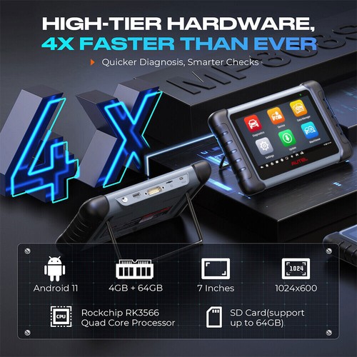 Autel MaxiPRO MP808S Valise Diagnostic OBD2 Scanner Systèmes Complète Codage ECU - Picture 8 of 12