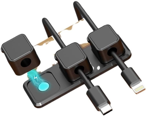 Magnetic Cable Organizer for Easy Management of Phone and USB Chargers - Picture 6 of 12