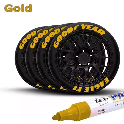 Total Tire Letters Waterproof Permanent Paint Marker Pen Car Tires Rubber Metal - Picture 10 of 18