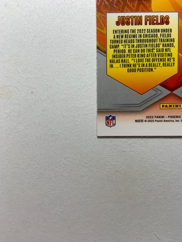 2022 Panini Phoenix Flame Throwers Justin Fields #FT-24 - Picture 7 of 10