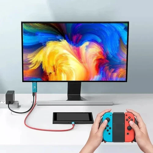 Nintendo Switch Portable 100W 4K Docking Station TYPE-C Hub with HDMI Hub Cable - Picture 6 of 12