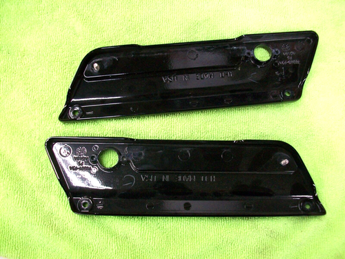 HARLEY-DAVIDSON OEM 90853-06 90857-06 PAIR OF BLACK SADDLEBAG FACE PLATES - Imagen 5 de 7