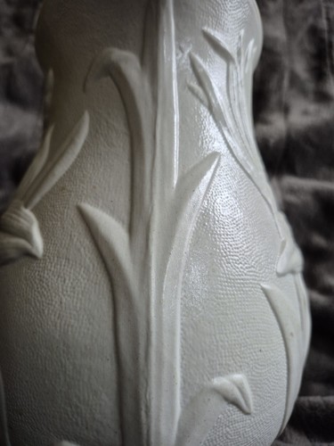 Tiffany & Company Saltglaze Pottery Pitcher  Waterliky Pattern - Picture 10 of 11