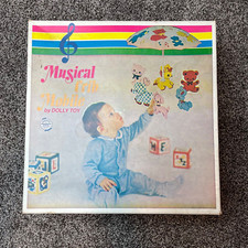 Vintage 1971 Revolving Musical Nursery Mobile by Dolly Toy TESTED