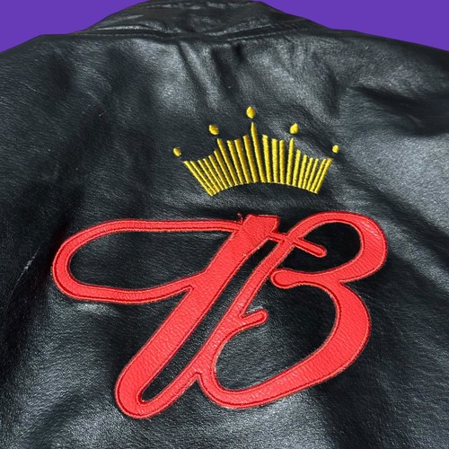 Chase Authentics Budweiser Dale Earnhardt Jr Leather Button Jacket Size Large - Picture 18 of 21