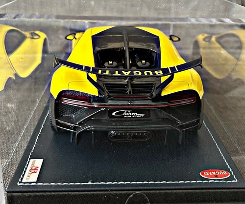 1:18 MR BUGATTI CHIRON PUR SPORT JAUNE MOLSHEIM no BBR D&G AMALGAM PEAKO 04/99 - Foto 18 di 24