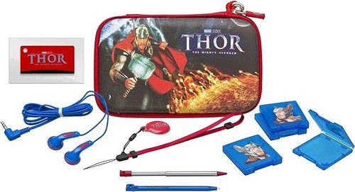 pack accessoires kit officiel nintendo 3ds / dsi marvel thor protection - Photo 2/7