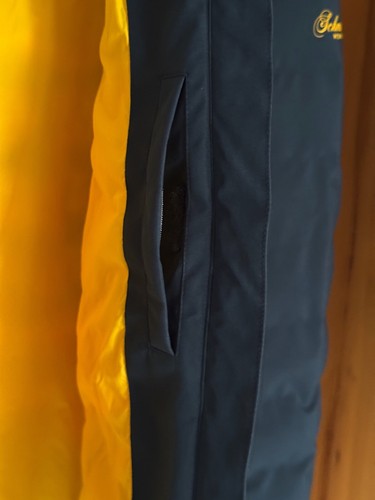 Schmuddelwedda Übergangsjacke/Winterjacke Steppjacke mit Kaputze in blau Gr. M - Bild 6 von 7