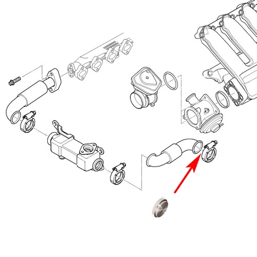 880K AGR Metalldichtung Set für BMW E46 E60  E65 E61 X5 E83 3.0 M57N - Afbeelding 4 van 4