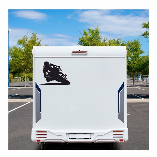 Adesivo Moto Racer Camper, Rimorchio Colore, Misura, Variante a Scelta. - Foto 5 di 13