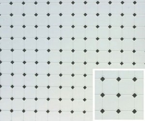 Dollhouse-Miniature-White-Tile-Floor-with-Black-Diamonds-60640-1-12-Scale