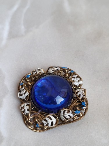 Collection of vintage brooches of the time of the USSR Czechoslovakia (original) - Picture 4 of 9