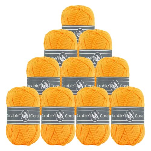 10x50g Strickgarn Häkelgarn Durable Coral 90 Farben Baumwollgarn Sommergarn - Bild 29 von 48