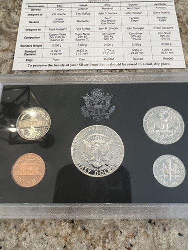 1992 US Mint Silver Proof Set, Clad Proof Set, US Mint Set🌟VG-Excellent 🌟 - Picture 3 of 7