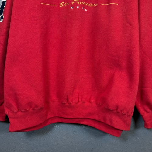 Lee Sport XXL men’s red San Francisco 49ers NFL crewneck vintage sweatshirt - Picture 3 of 15
