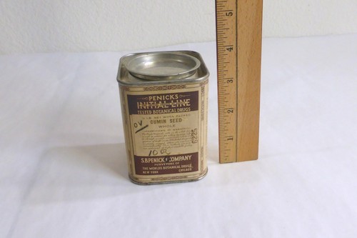 S.B. Penick & Co Initial Line Tested Botanical Drugs Vintage Cumin Seed tin - Picture 9 of 10