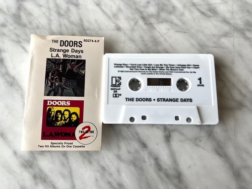 The Doors Strange Days/L.A Woman CASSETTE Tape 1983 Elektra 9 60274-4-F RARE OOP - Picture 1 of 3