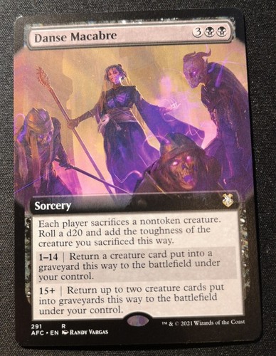 Danse Macabre - Extended Art - AFC - MTG - EN - NM - 291