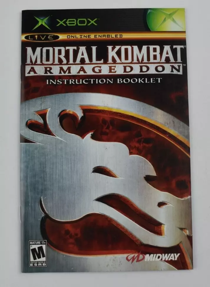 Mortal Kombat, Cover Art Only (NO GAME/MANUAL/CASE!), XBOX 360