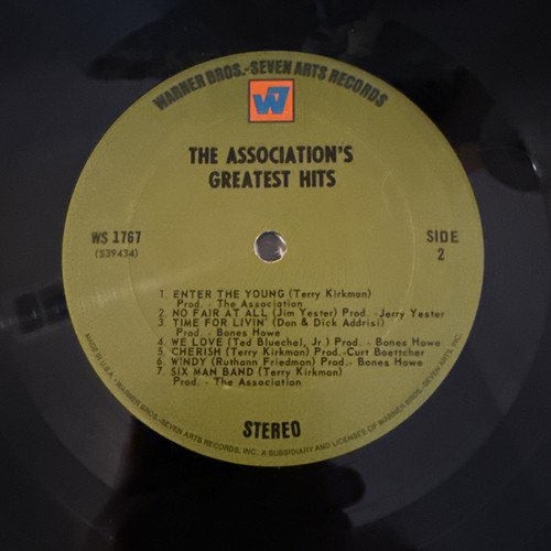 The Association: Greatest Hits Vinyl LP 1968 Warner Bros WS1767 VG+/VG - Picture 10 of 10
