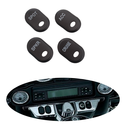 Cubierta de interruptor de panel cepillado negro para Harley Electra Glide Ultra Classic FLHTCU - Imagen 10 de 10